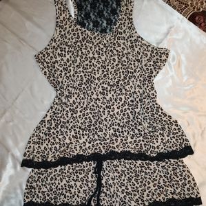 Sleepwear pajamas, short shorts